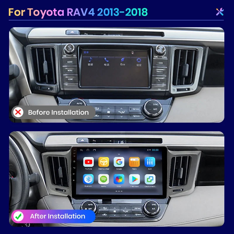 GPS pour Toyota RAV4  2013 - 2018 CarPlay & Android Auto