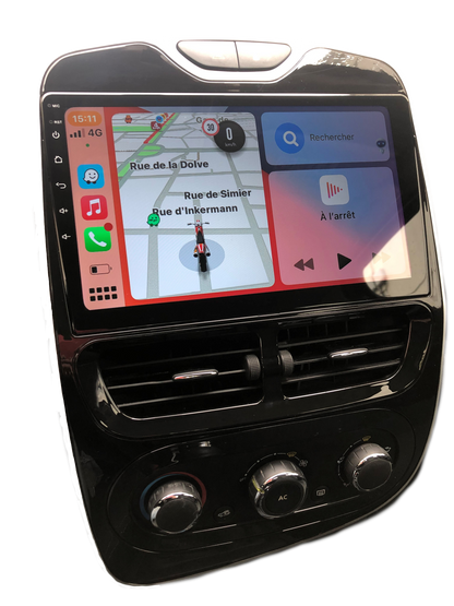 GPS CarPlay pour Renault Clio 4 (2012-2019) + Caméra de Recul Pack Bundle