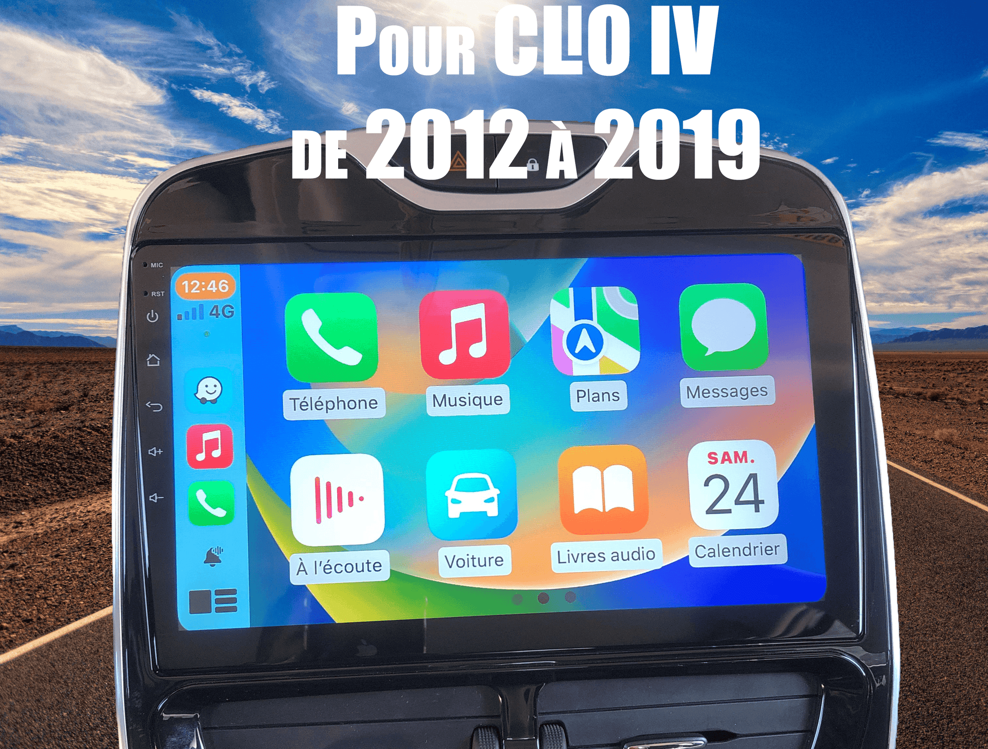 Renault Clio 4 / Changez votre MédiaNav contre notre autoradio Carplay et  Android auto GPS – LaFrTouch